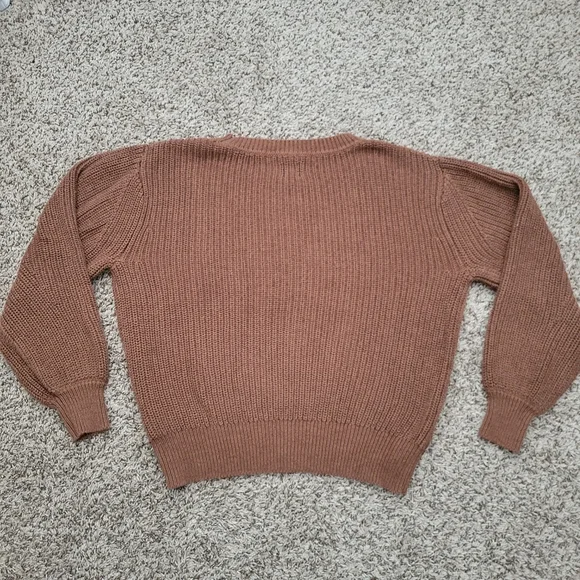 Gap Sweater 100% Cotton Cocoa Brown Crew Neck Size Small - Picture 6 of 6